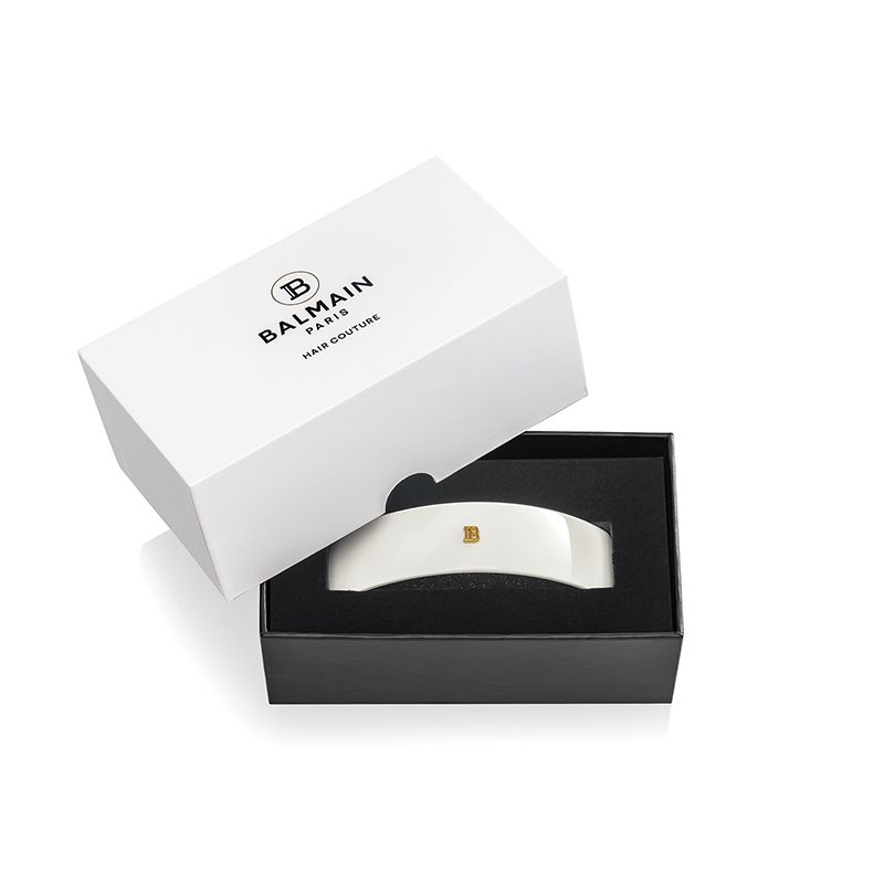 Barrette pour Cheveux Large White