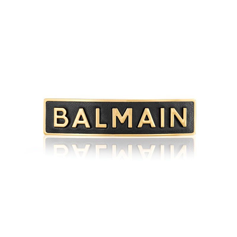 Gold Plated Barrette Medium Logo