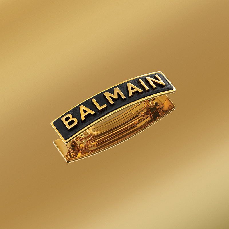 Gold Plated Barrette Medium Logo